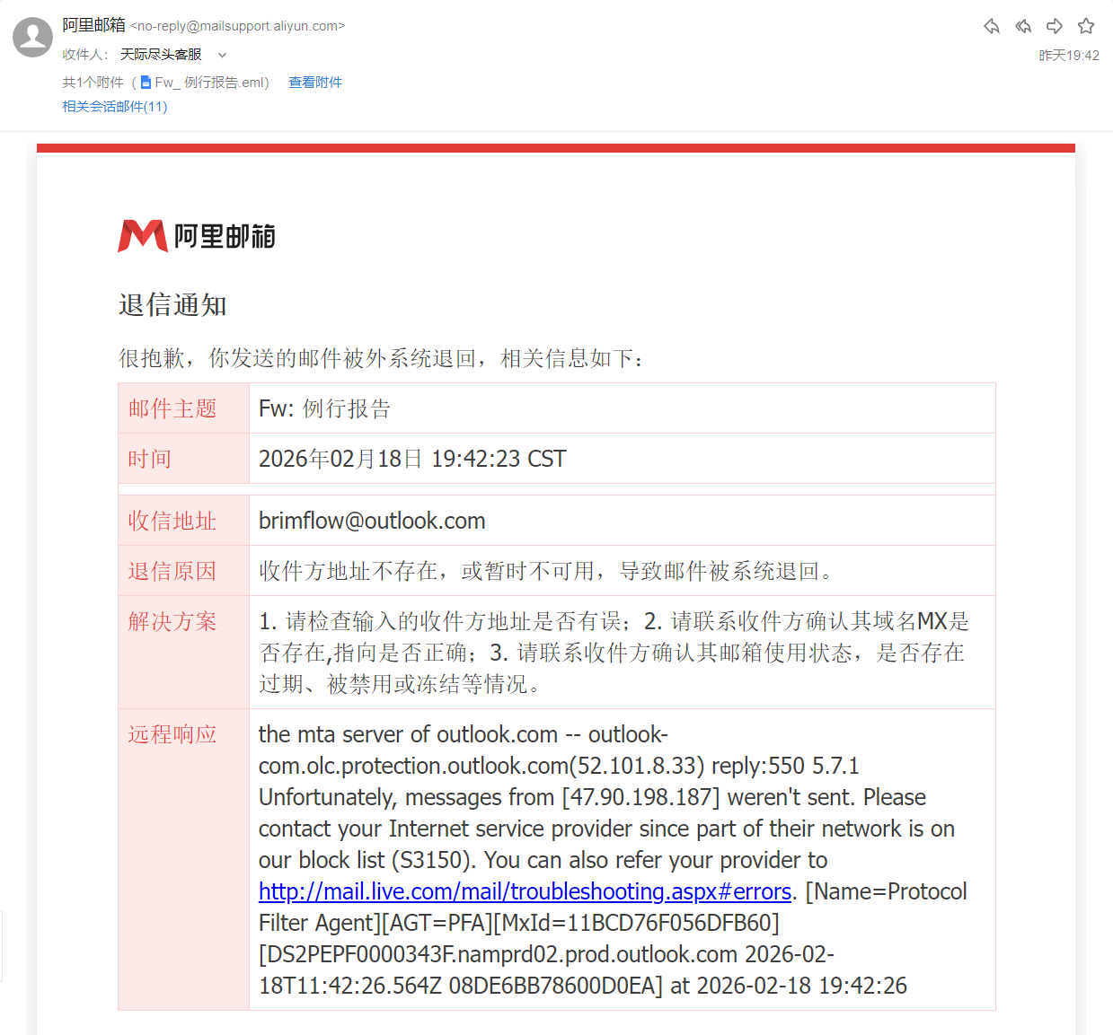 阿里云企业邮件使用感受 天际尽头 | Brimflow 的个人博客